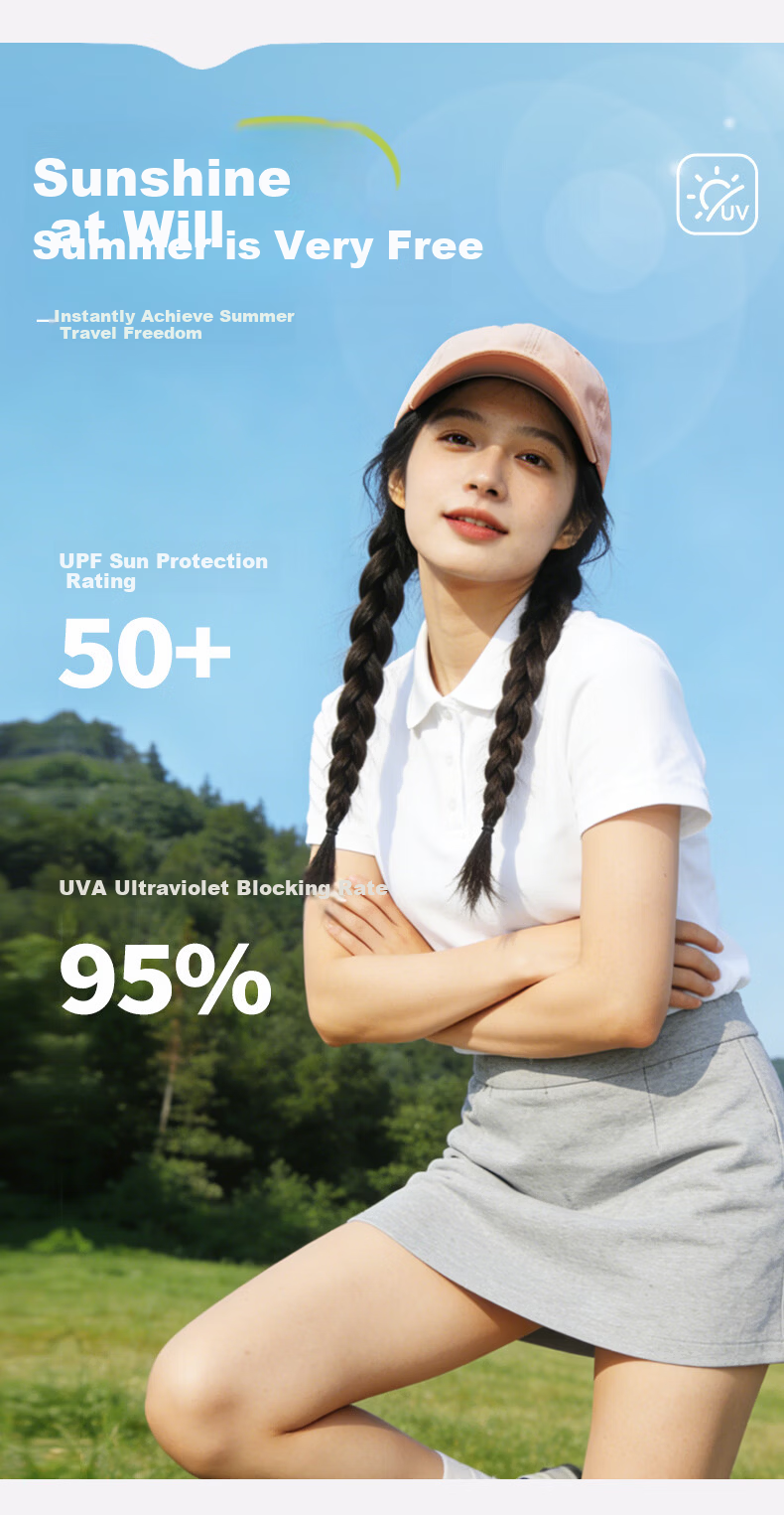 Baleno Women's Polo Shirt Sports T-Shirt Summer New Breathable Tennis Badminton Quick-Dry Short Sleeve Top 5