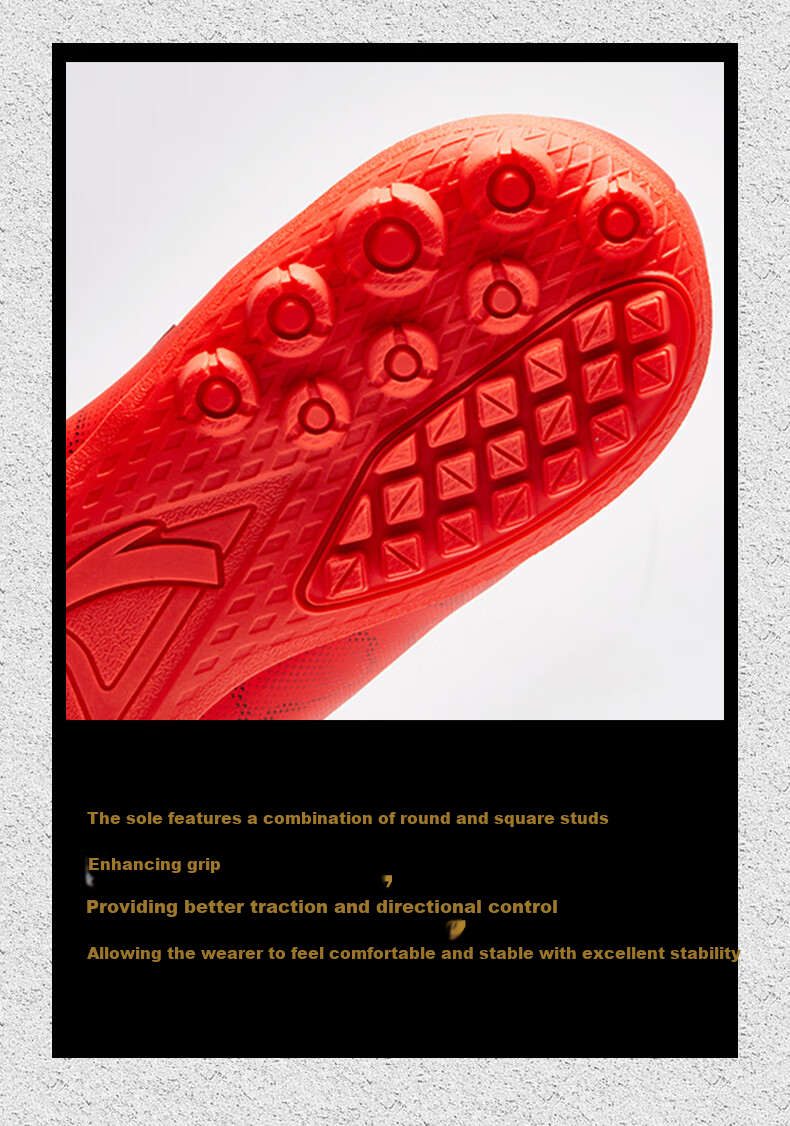 Anta Street Basketball Soccer Shoes | Men's Summer Breathable Durable Grip Professional Training Sneakers 8
