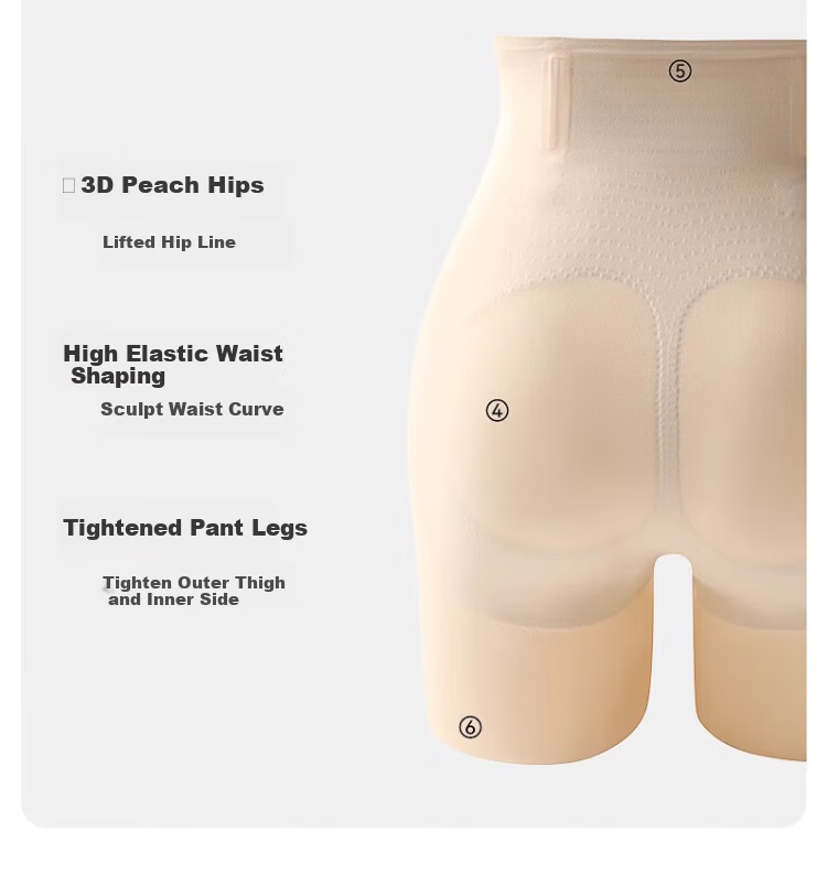 FitonTon High Waist Strong Tummy Control Floating Pants Postpartum Waist Trainer Shaping Hip Lift Seamless Slimming Leg and Hip Safety Shorts for Women 11