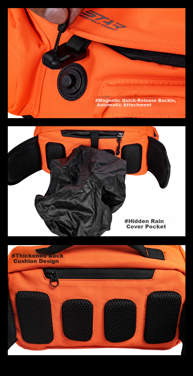 STAR FIELD KNIGHT Motorcycle Riding Waist Bag Unisex Multifunctional Outdoor Water-Resistant Storage Crossbody Bag Knight Gear SKB398 15