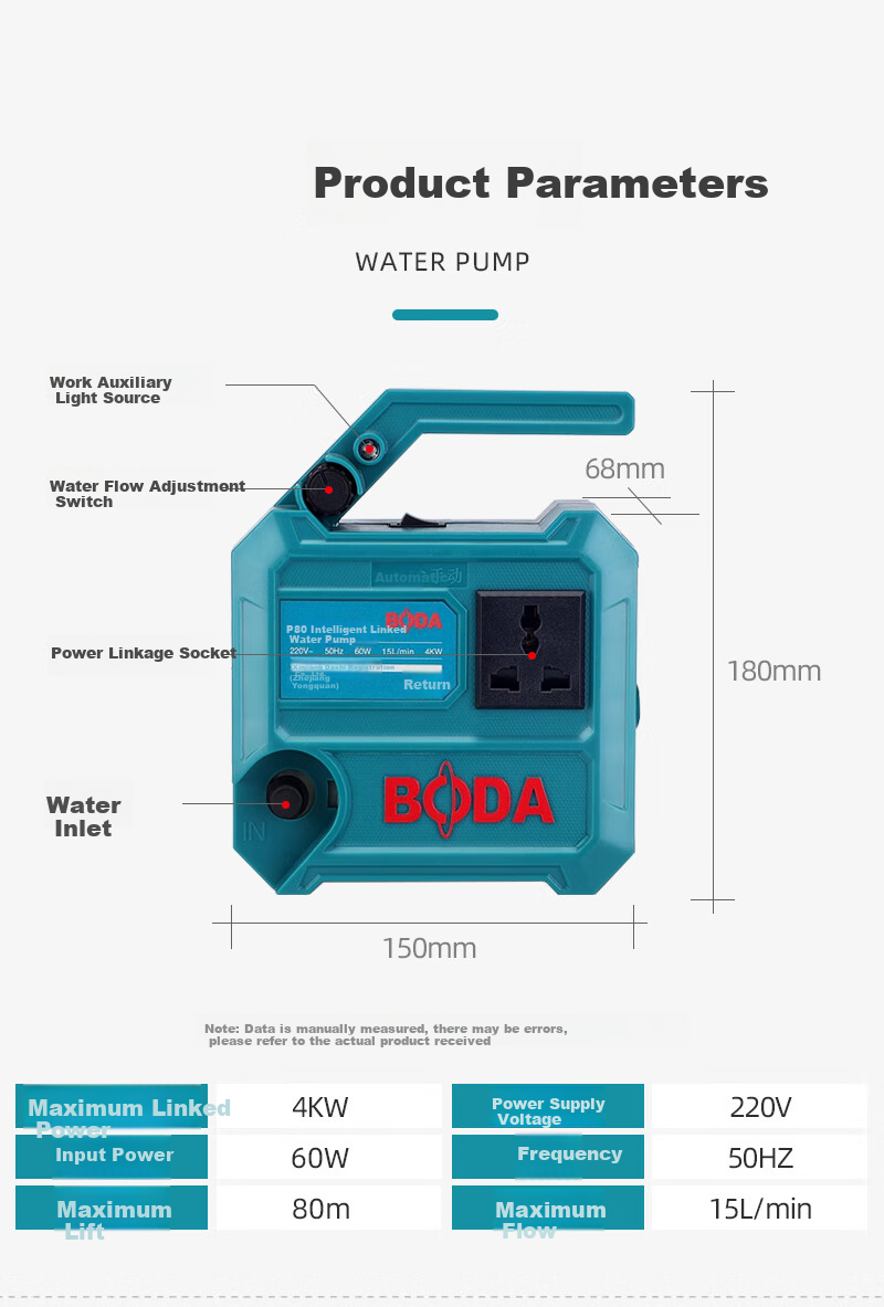Boda Brushless Small Water Pump Slotting Machine Water Drill Pump Mini Water Pump Cutting Machine Micro Suction Pump 4