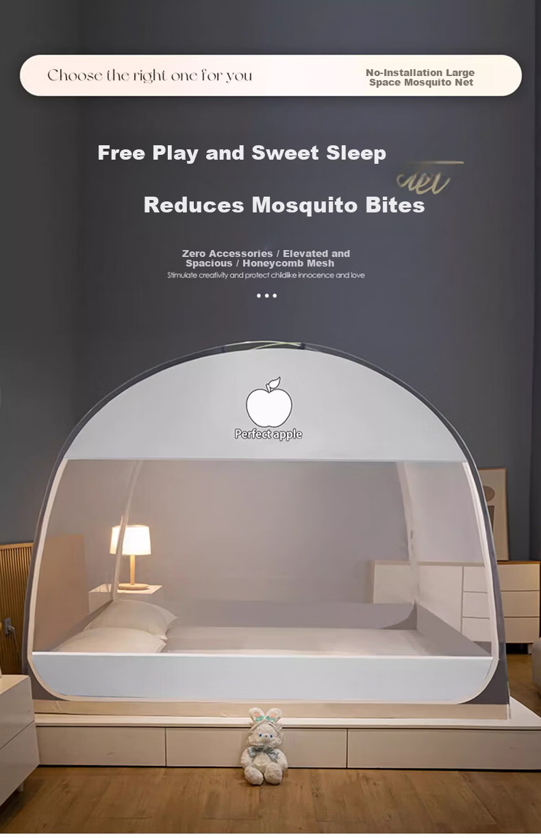 AVIVI Class A Student Mosquito Net Dormitory, Mongolian Pack Mosquito Net, Double Door, 1.2 Meters, Apple [Suitable for Both Upper And Lower Bunks] 1