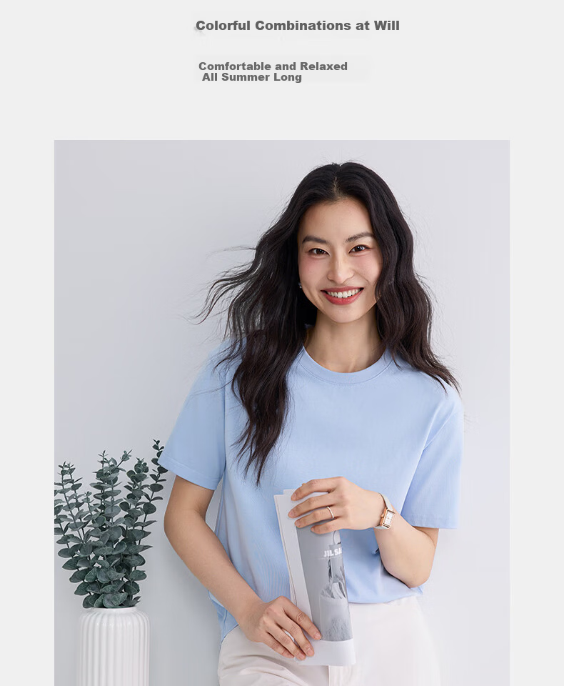 Urban Beauty Mint Green Short Sleeve T-Shirt Women 2026 New Summer Plus Size Cotton Loose Slim Half Sleeve Top 3