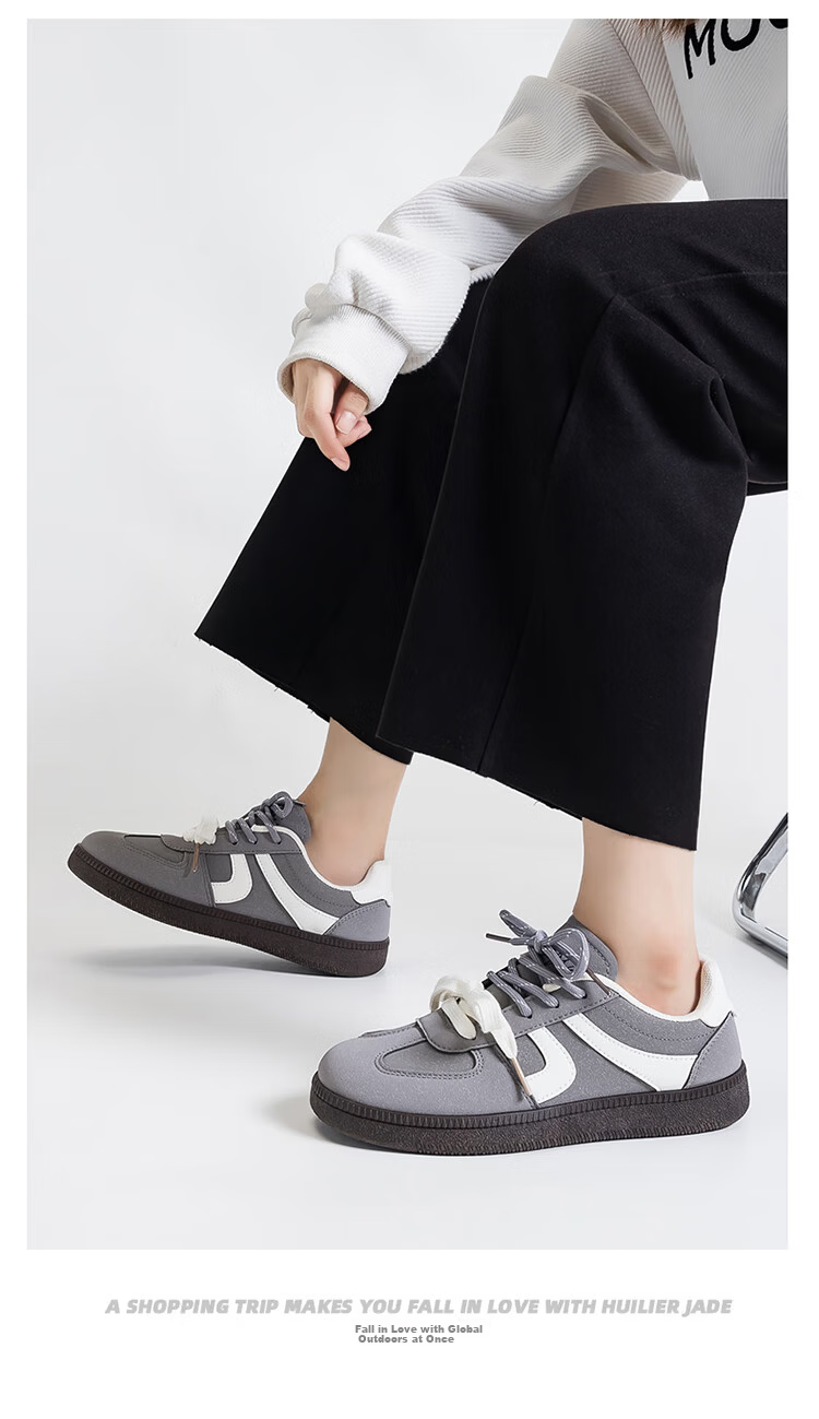 Global Gray Casual Training Shoes for Women Small Original Korean Style Student 2026 Spring New Versatile Sneakers for Women 8