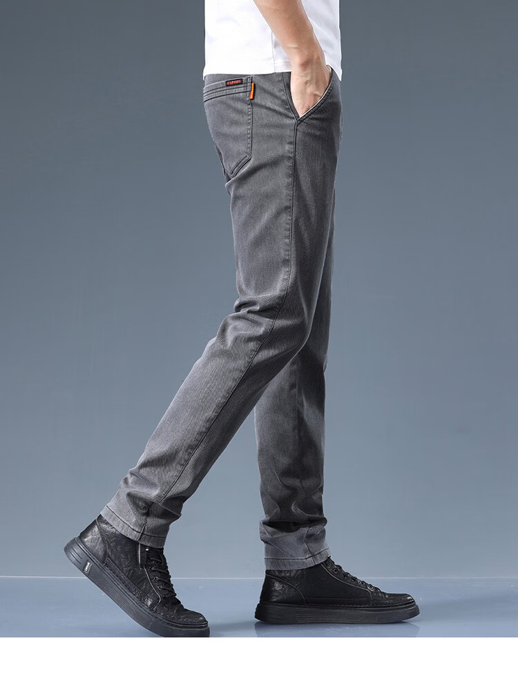 TUCANO Men's Casual Pants Spring Summer Business Loose Straight Trendy Versatile Long Pants Black 32 10