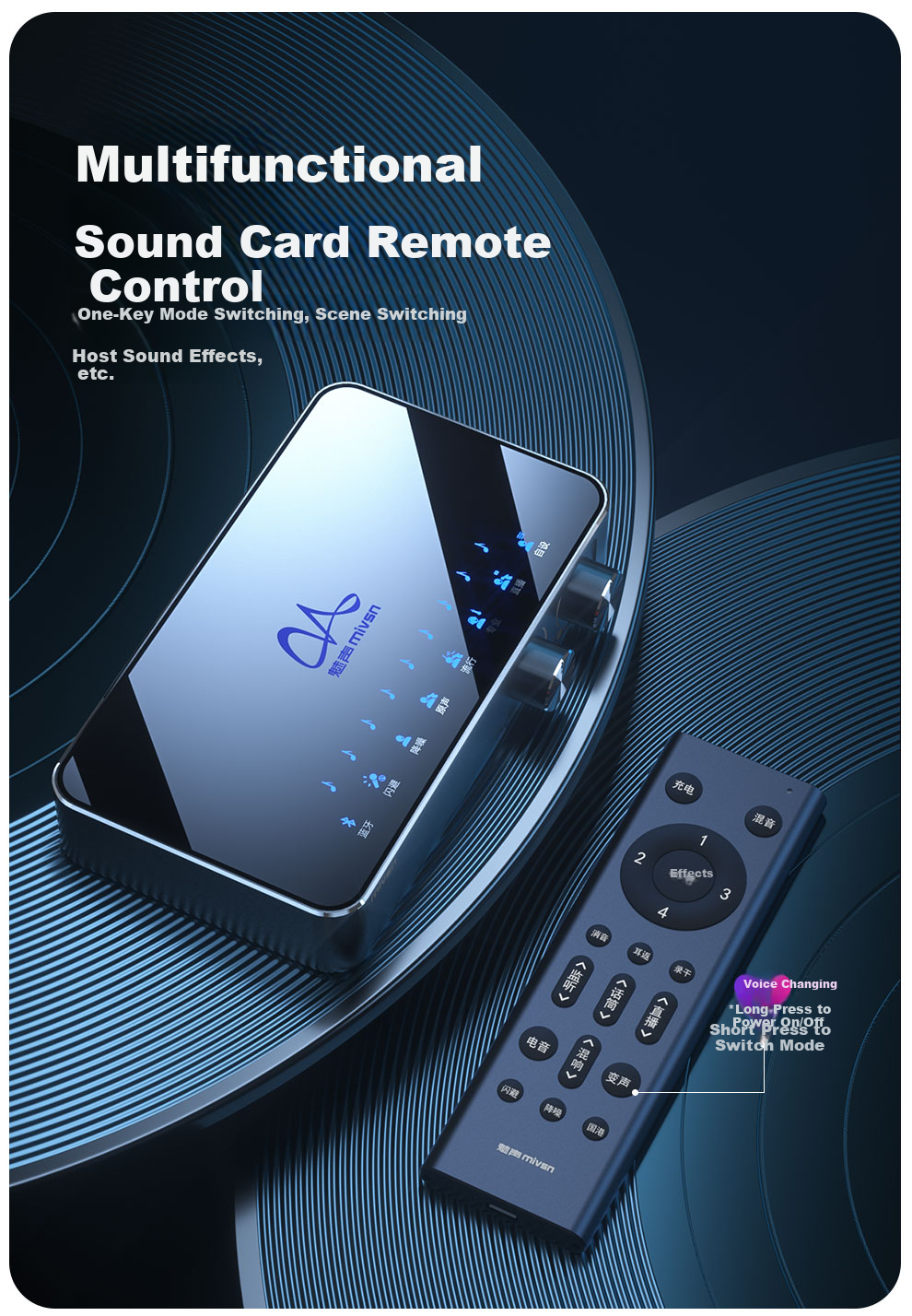 Meisheng T900 Live Streaming Sound Card Kit Professional Recording Singing KTV Set Condenser Microphone Game Mic for Mobile PC Outdoor Douyin 10