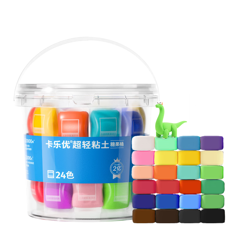 Coloyou Ultra-Light Clay Toy Set for Girls, 24 Colors, Non-Toxic And Odorless Children's Modeling Clay, Play Dough for Handmade DIY Crafts