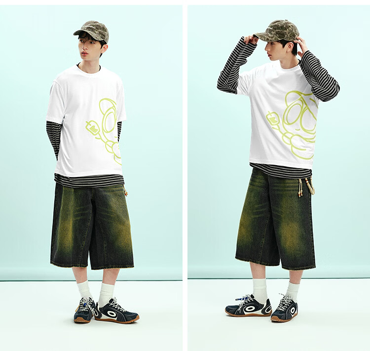 Semir Luo Xiaohei Short Sleeve T-Shirt Men Summer Collaboration Printed Knitwear 2026 Trendy Comfortable Top 109326100232 12