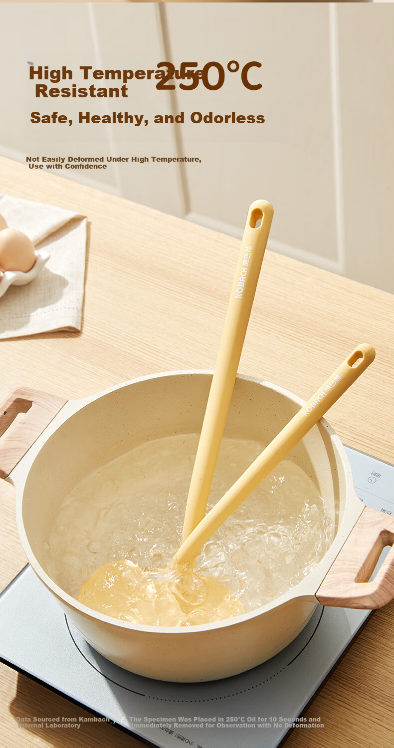 Kangbahe Silicone Spatula for Non-Stick Wok, Frying Pan, Griddle, And Flat Bottom Pan, Specialized Cooking Spatula, White Or Green Randomly Shipped 7