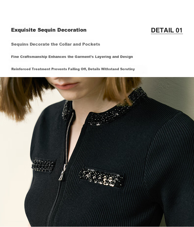YANYEE Women's Short Sleeve Knitted Cardigan Summer 2025 Thin Slim Fit Commuter Elegant Small Jacket Top Black L 4
