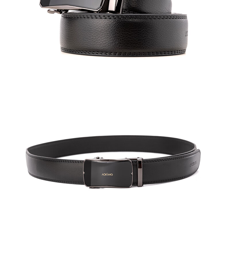Aokang Men's Leather Belt, Business Automatic Buckle Waistband, Birthday Gift for Husband 12