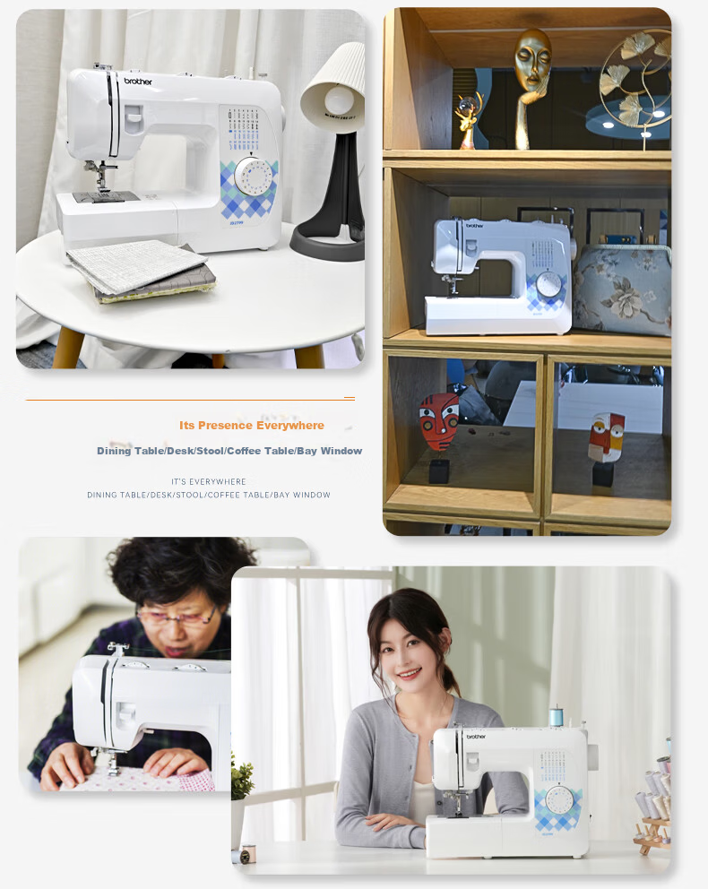 Brother JD2799 Compact Home Electric Multifunction Sewing Machine with Overlock, Flatbed 2700 Upgraded Model, Official Flagship Store 12