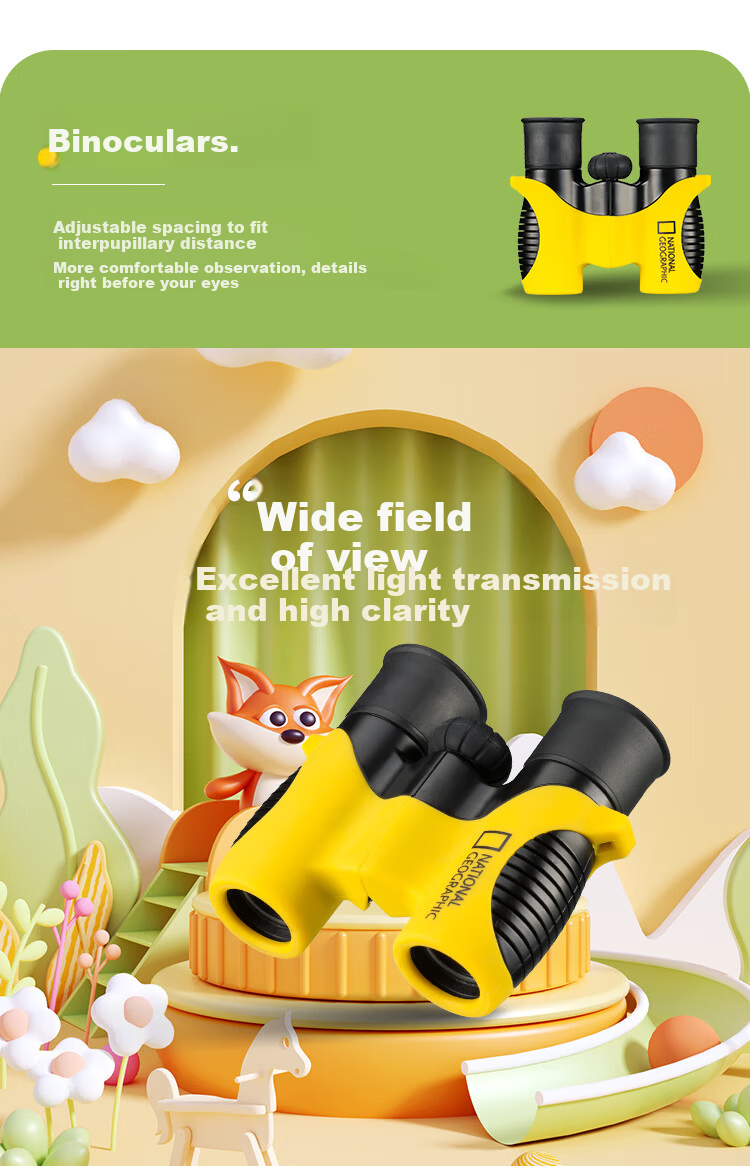 National Geographic Kids Binoculars Walkie Talkies Wireless Outdoor Toy Boys Gift Travel Set Holiday Gift 4