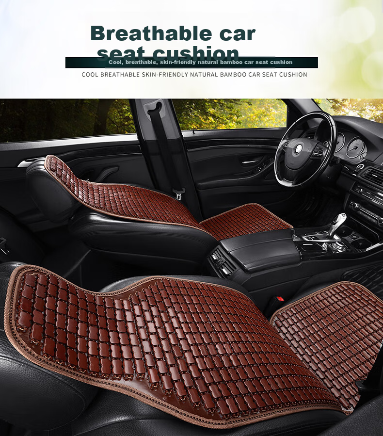 GREAT LIFE Car Seat Cushion Summer Cooling Bamboo Mat Truck Seat Pad Bamboo Cooling Seat Car Ice Silk Ventilated Breathable Summer Mat 7