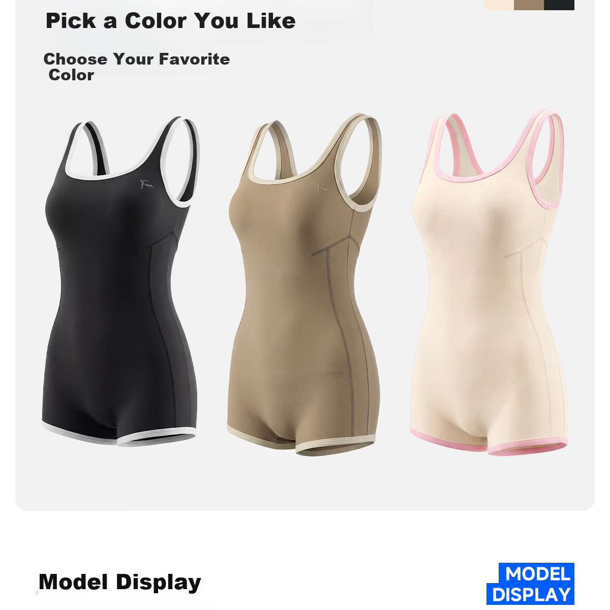 361° Women's One-Piece Sleeveless Square-Leg High-End Racing Training Swimsuit Spa Swimwear 11