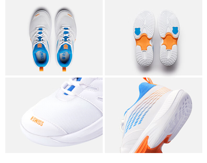 K·SWISS Kids Breathable Durable Stable Professional Casual Children's Tennis Shoes 87392-107-M 37.5 6