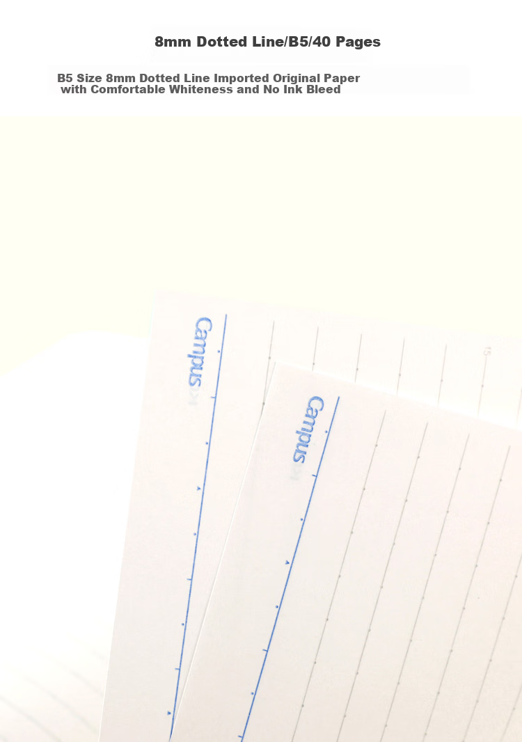 KOKUYO Grid Impression Notebook, 5mm Square Grid, Wirebound, A5 Size, 40 Sheets Per Book, 4 Books in Random Colors, WSG-NBLA540 6
