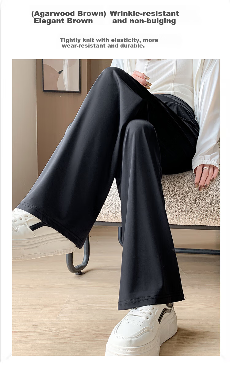 JOYNCLEON Maternity Pants Summer Low Waist Straight Leg Wide Leg Maternity Wear Black L Jyk176498 13