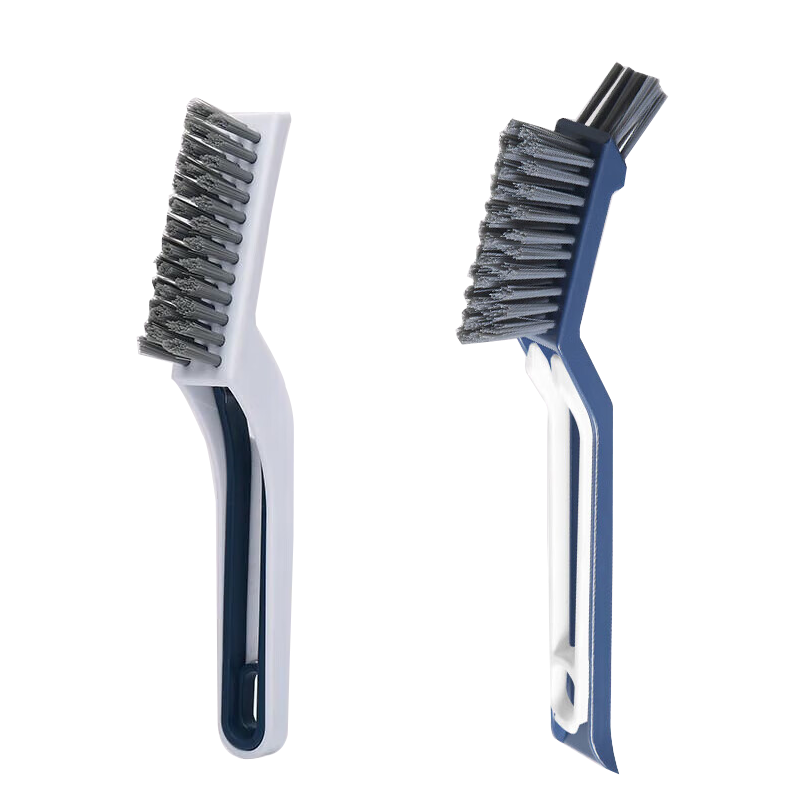 Dipuer Corner Gap Brush, 2-Pack, Multifunctional Long Strip Bathroom Toilet Brush, Floor Gap Brush, Sink And Toilet Brush