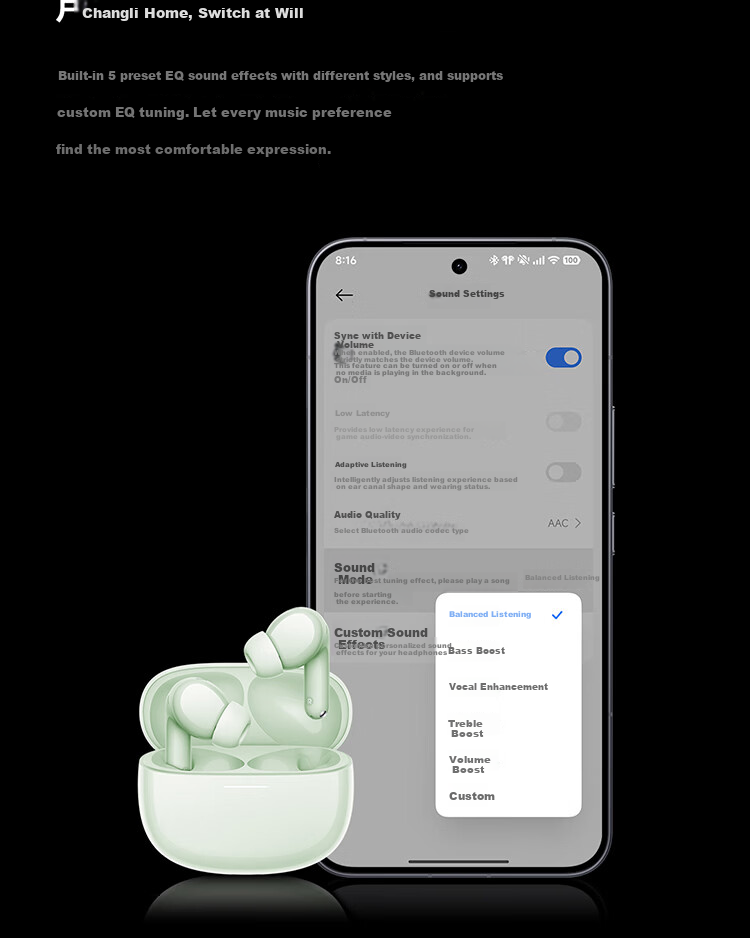 MI REDMI Buds 8 True Wireless Bluetooth Earphones Active Noise Cancelling for Android and Apple Phones - Jade Green 10
