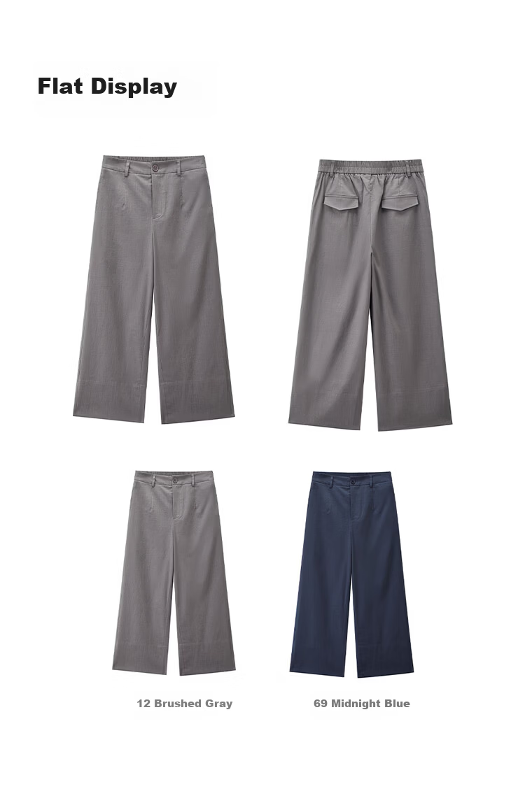 Giordano Women's Pants 2026 Summer New Lyocell Cotton Semi-Elastic Waist Eight-Point Casual Pants 05426313 18