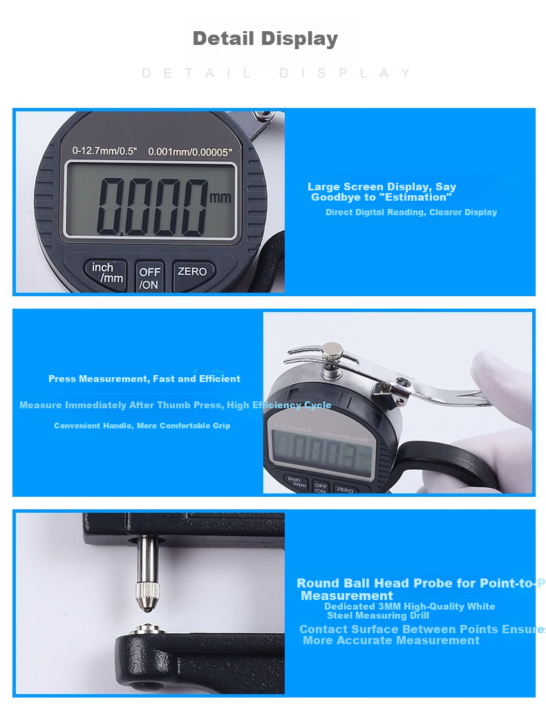 Biaokang Digital Caliper High Precision Thickness Gauge BK-328 4