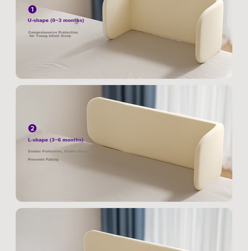 Philips Avent Baby Crib Safety Rail Bed Guard No Installation Anti-Fall Side Bed Rail 1.8M 6