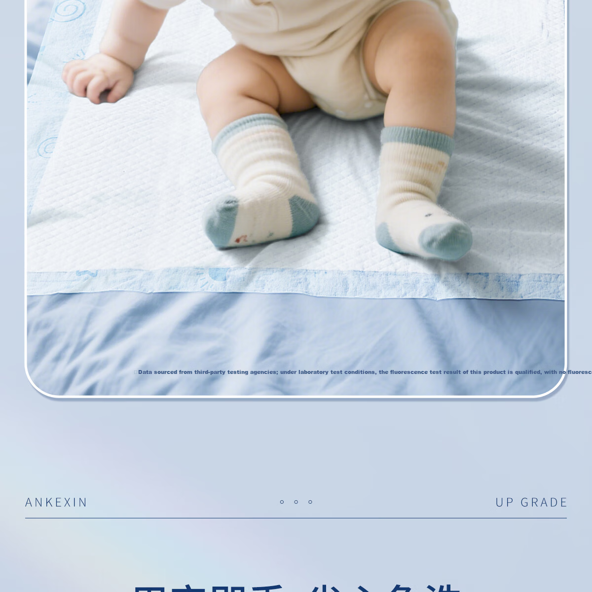 Ankexin Disposable Baby Newborn Thickened Nursing Pads Soft Upgraded Skin-Friendly Leak-Proof 46pcs 35*45cm 16