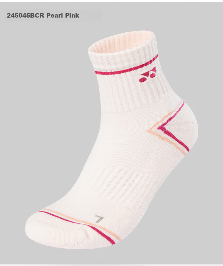 Yonex Badminton Socks Sweat-Absorbing Breathable Youth Professional Sports Socks 3450425BCR White Triple Pack 31