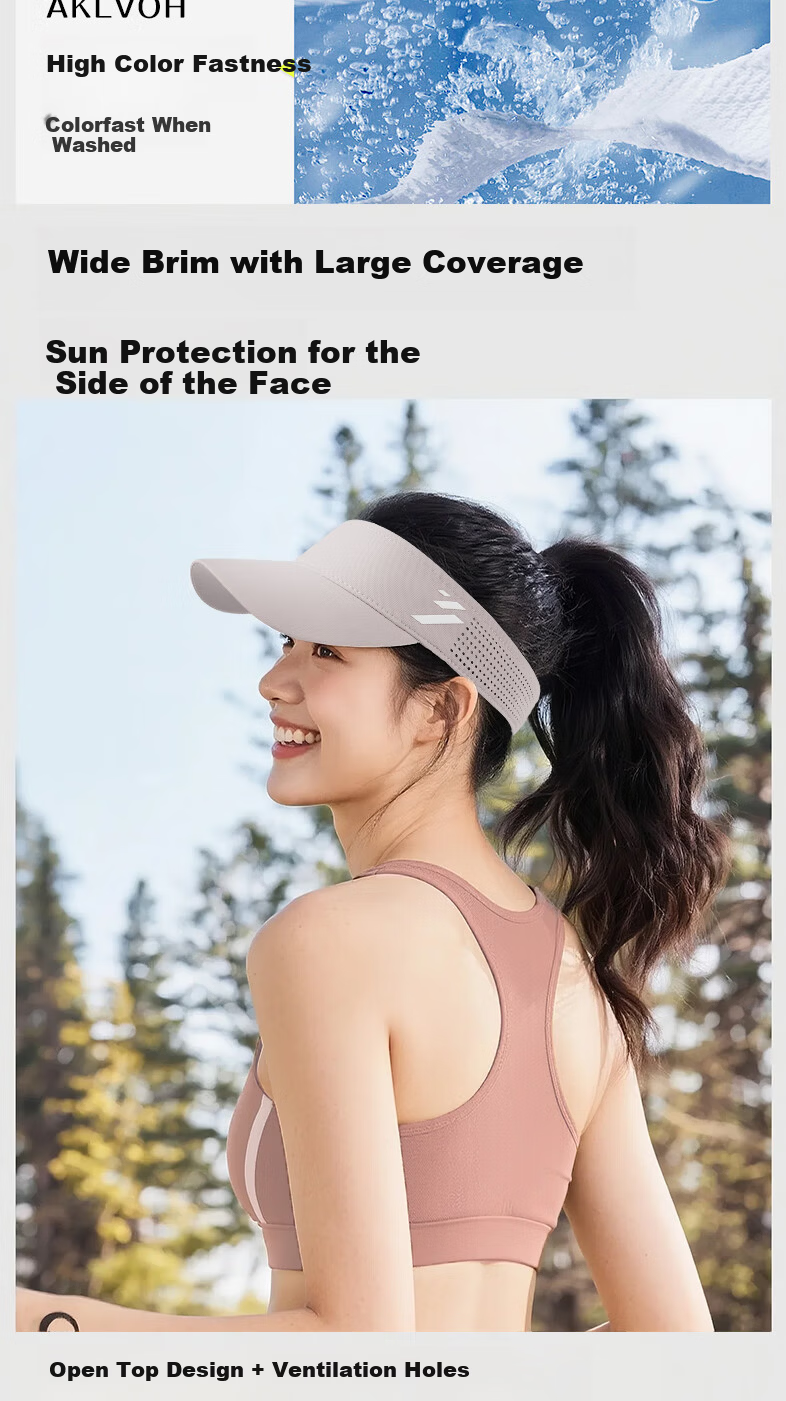361° Authentic Men's Sun Protection Cap, Women's Outdoor Sports Tennis Marathon Hat, Pink, Size 53-58CM 8