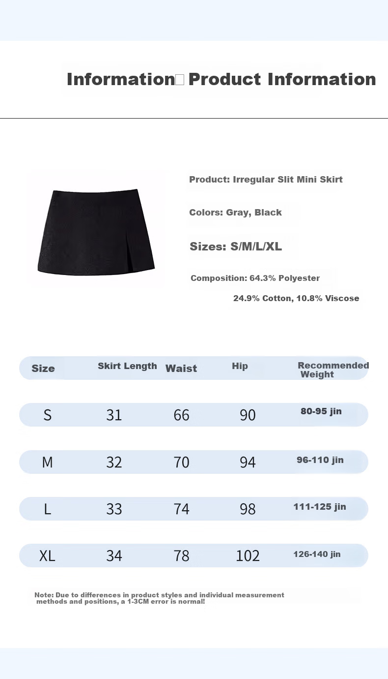 Langsha A-Line High-Waist Slim Fit Hip Skirt Women's Spring Summer 2026 Sexy Split Suit Short Skirt 2