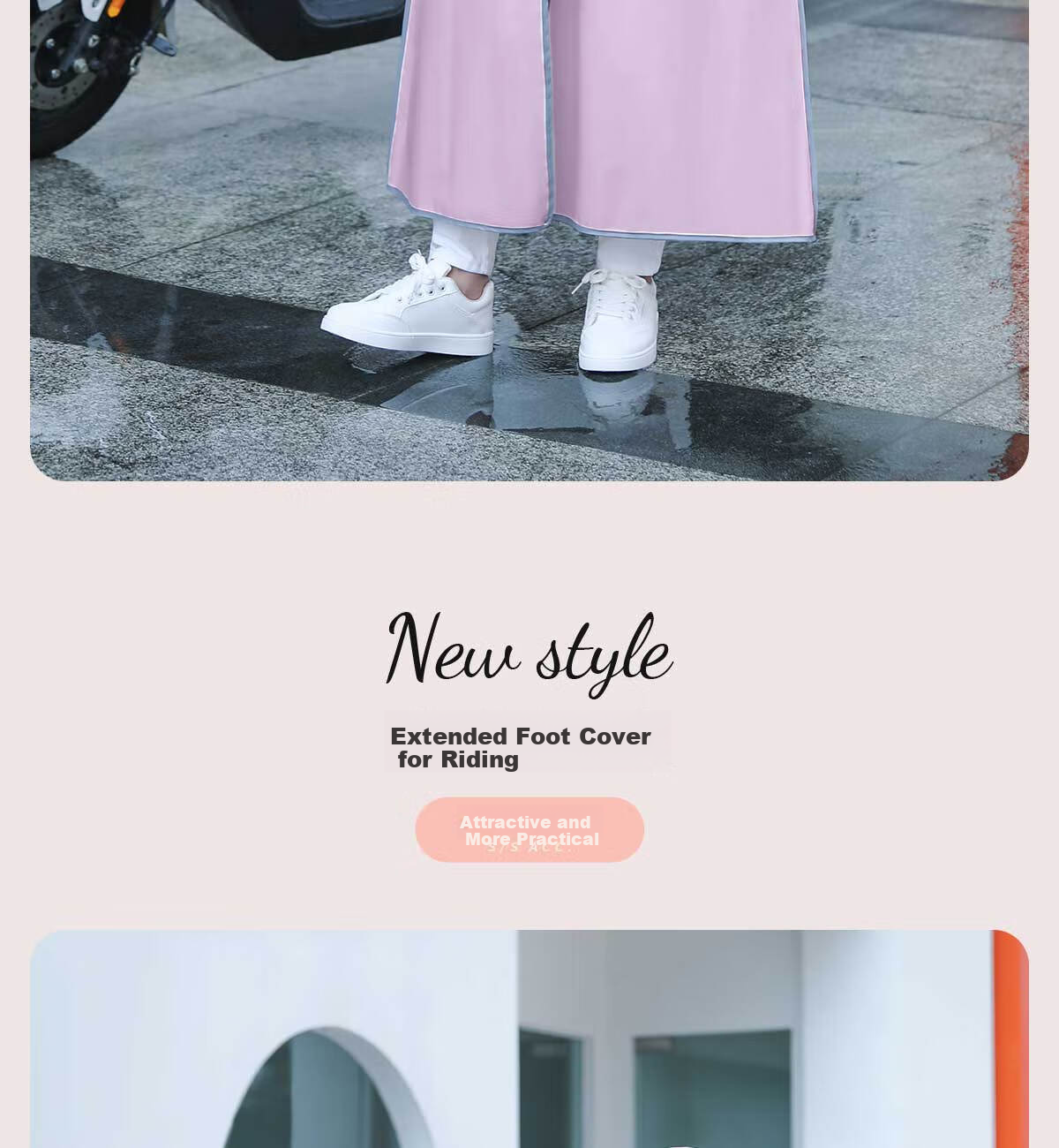 Beimei Women's Long Full-Body Raincoat Thickened Adult Single-Person Electric Scooter Rain Poncho 6