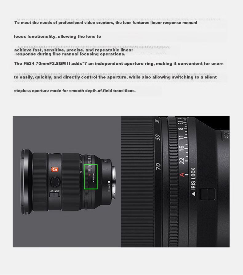 SONY FE 24-70mm F2.8 GM II Full-Frame Second Generation Standard Zoom G Master Mirrorless Camera Lens Basic Protection Kit (SEL2470GM2) 9