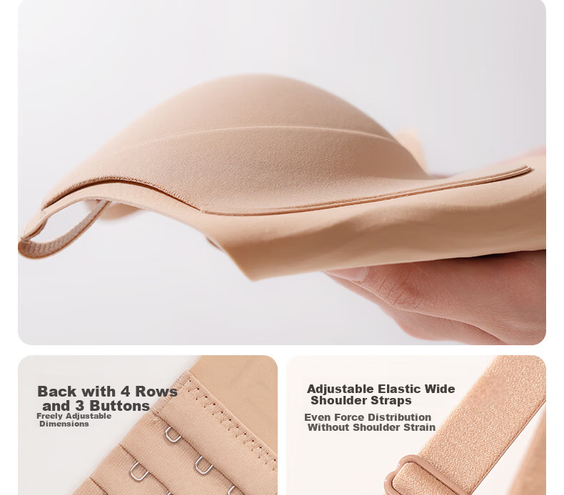 Wanmeijiyi Xu Yiyang Same Style Push-Up Bra, Foundation Liquid, Women's Underwear, Beautiful Back, Seamless, Invisible, Anti-Sagging, Side Support Bra 21