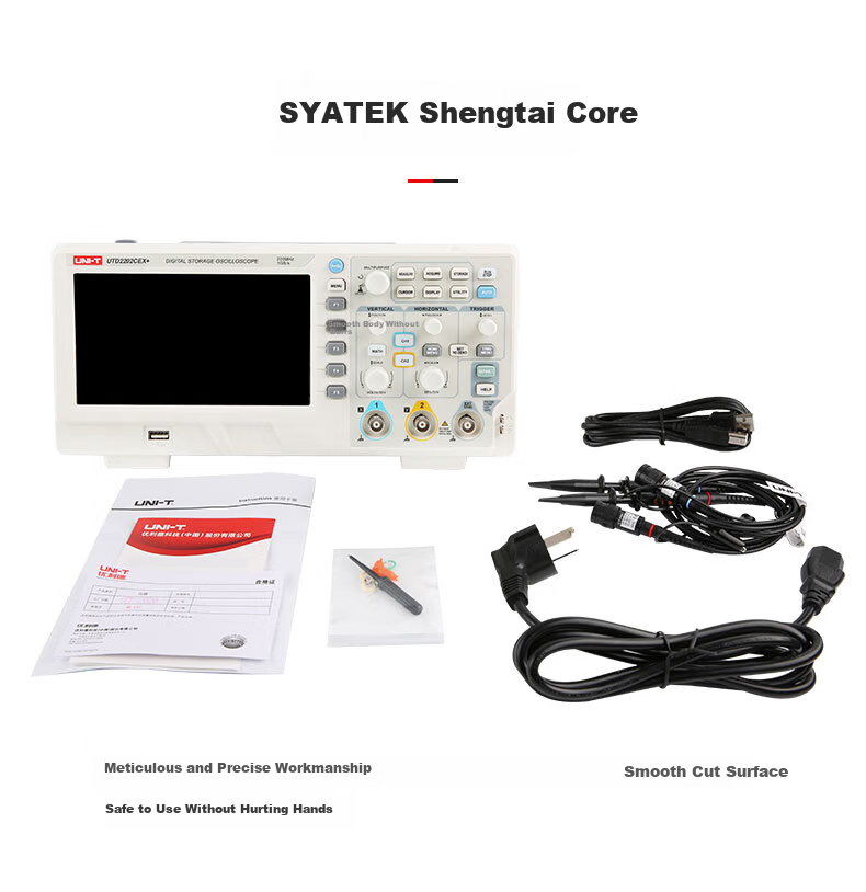 UNI-T UPO1204X-E 4-Channel Digital Oscilloscope 200MHz Bandwidth 2GSa/s Digital Phosphor Oscilloscope 12