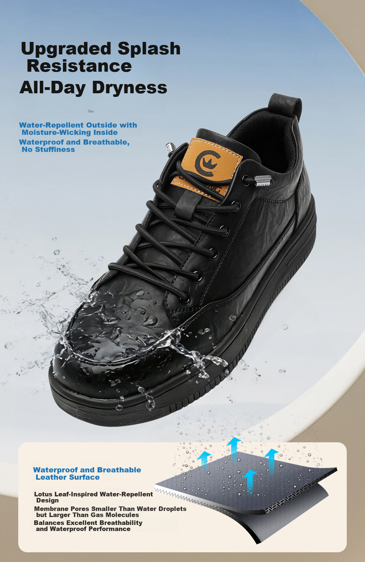 ChuWang Non-Slip Waterproof Oil-Resistant Chef Shoes Kitchen Work Casual Sneakers Men C1 Leather 41 17