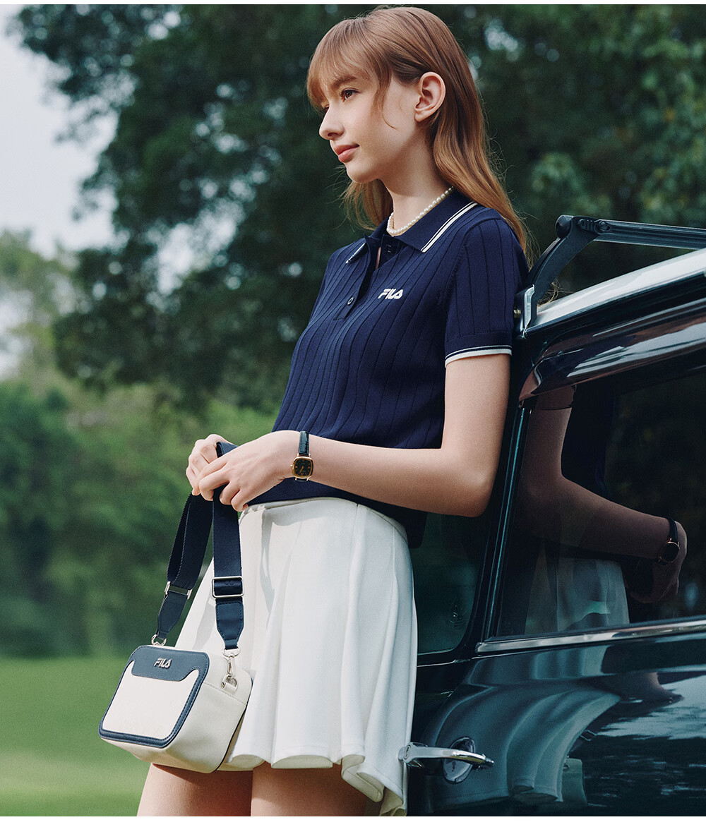 FILA Official Women's Shoulder Bag 2026 Summer Fashion Casual Crossbody Small Square Bag 7