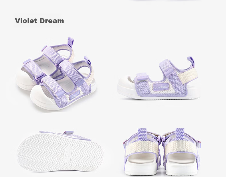 BALABALA Kids Summer Sandals Toddler Walking Shoes Boys Girls Closed-Toe Outdoor Soft Sole Durable Infant Hole Shoes 9
