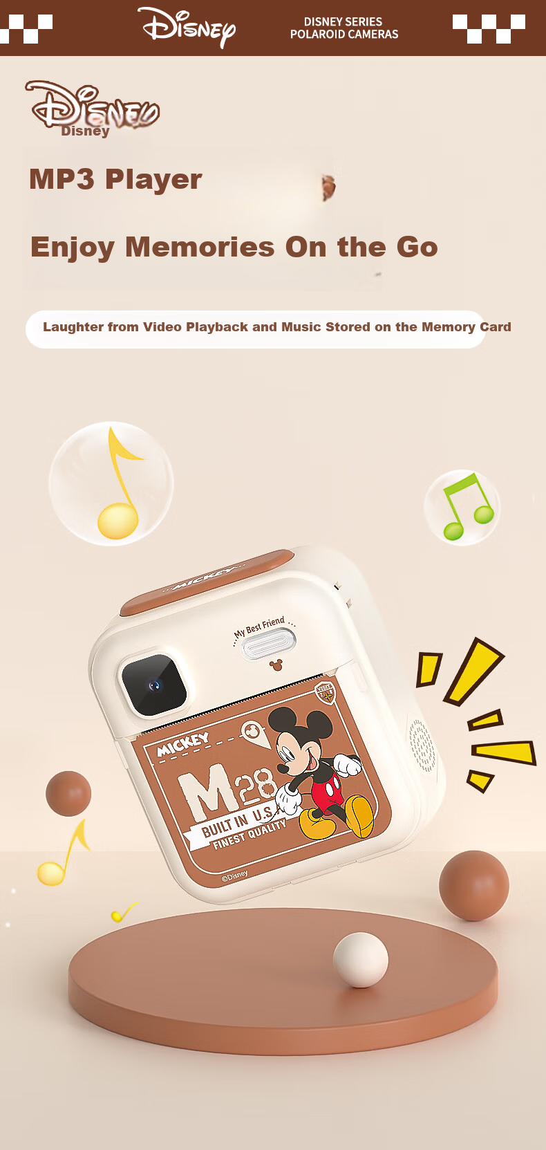 Disney Kids Instant Camera with Photo Printing Toy Birthday Gift HD02 Elsa 10