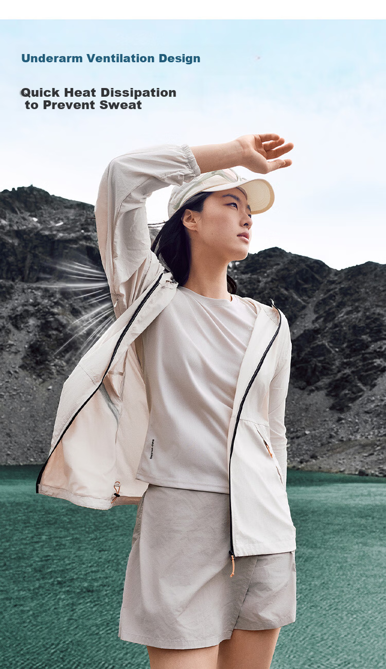 CAMEL Outdoor Original Yarn Sun Protection Jacket 2026 Spring Summer New Unisex Cooling Breathable Sun Protection Sports Jacket 1007 4