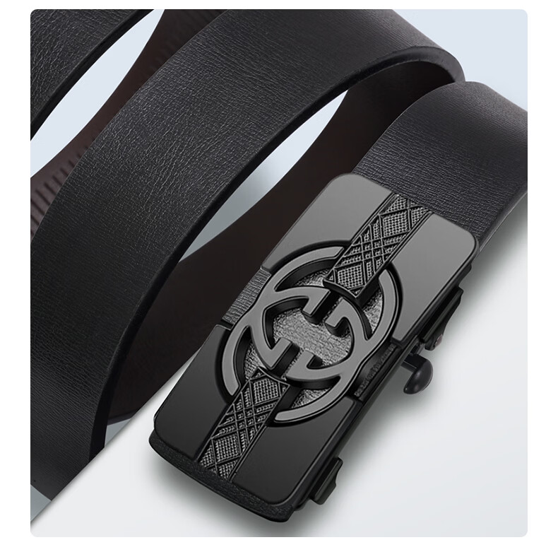 CARTELO Men's Genuine Leather Ratchet Belt Automatic Buckle Waistband Birthday Gift for Boyfriend Husband Dad Father 18
