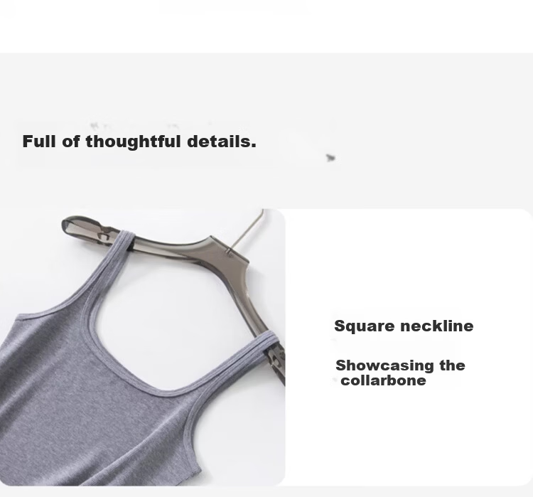 GUJIN Cotton Blend Side Coverage Thin Strap Camisole Vest for Women, No Chest Pad, Base Layer Top, Suitable for Outerwear and Blazer Innerwear, Size M 9