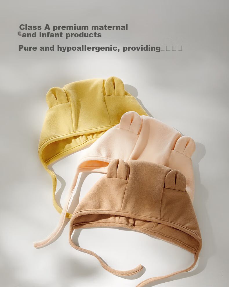 October Crystal Baby Hat Fontanelle Cap Autumn Winter Newborn Infant Cap Unisex 0-3-6 Months 11