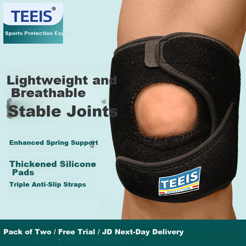 TEEIS German Knee Brace for Men and Women, Running Sports Knee Support, Knee Inflammation Joint Protection, Mountaineering Medical Knee Sleeve, Breathable for Basketball, Climbing, Badminton