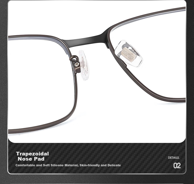 CAPONI Men's Reading Glasses Imported Multifocal Genuine High-end Carbon Fiber Auto Zoom HD Blue Light Blocking Presbyopia Glasses 9