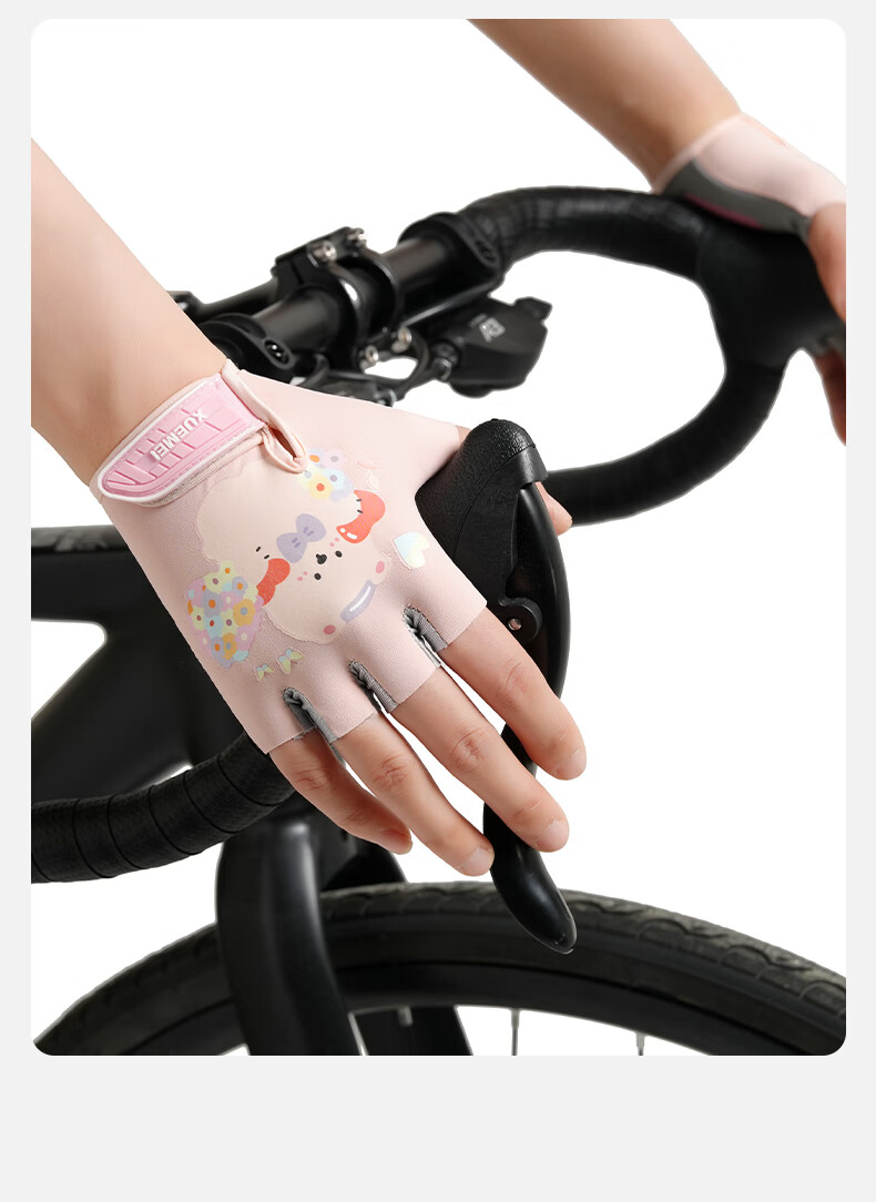 40,000 KM Kids Cycling Gloves Boys and Girls Outdoor Sports Anti-Slip Pull-Up Gloves Large Size [Ages 10-15] 15