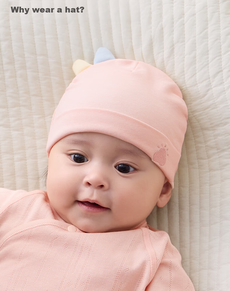 October Crystal Baby Hat Fontanelle Cap Spring Summer Newborn Infant Hat Unisex Baby 7A Antibacterial Class A 0-3-6 Months 6