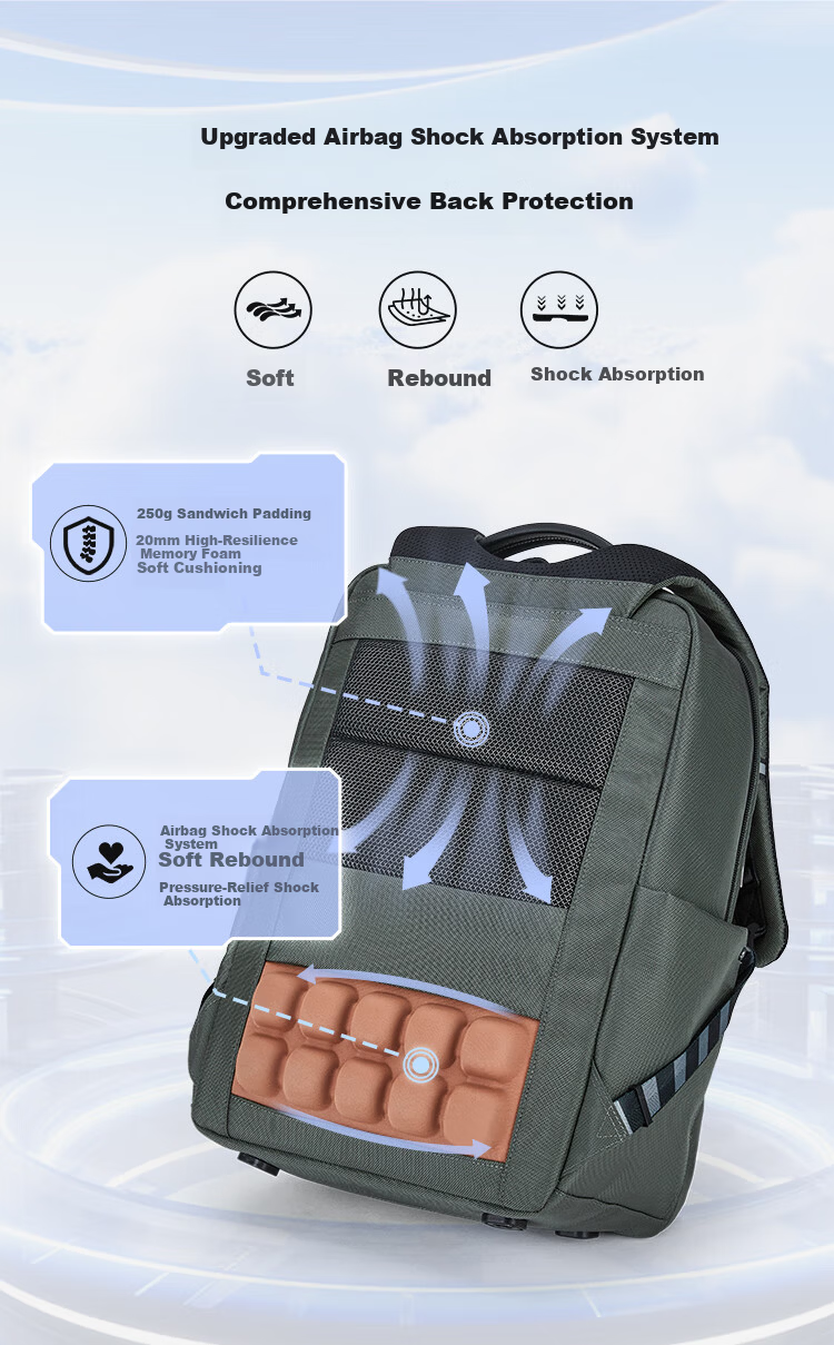 KALA·Y Qilin Business Laptop Backpack Large CN5228 27L Piano Black 5
