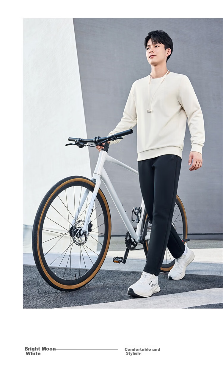 Xtep Men's Sports Hoodie Fashionable Versatile Outdoor Pullover Trendy Student Sweatshirt 13