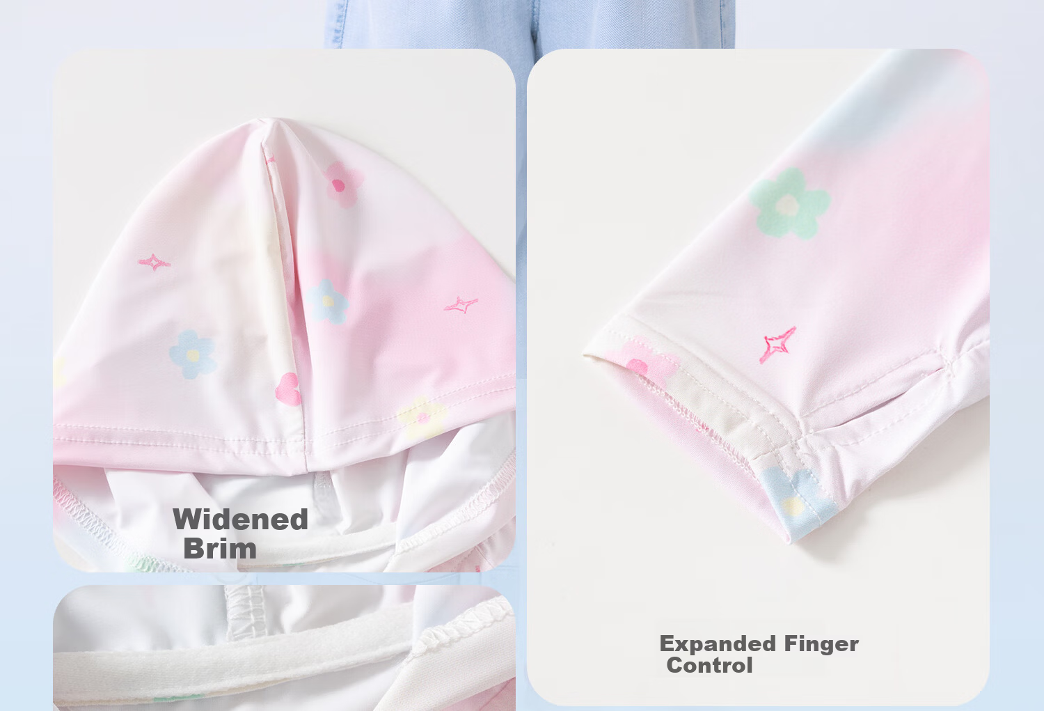 Banxidi Girls' Summer Sun Protection Jacket UPF50+ Children's Ice Silk Lightweight Baby Skin Jacket UV Protection 22